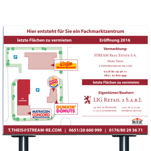 Print - Bauschild - Design
