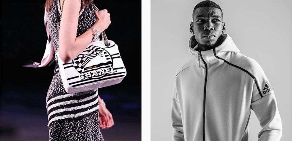 Chanel-Adidas - Halbtotale - Instagram-Feed